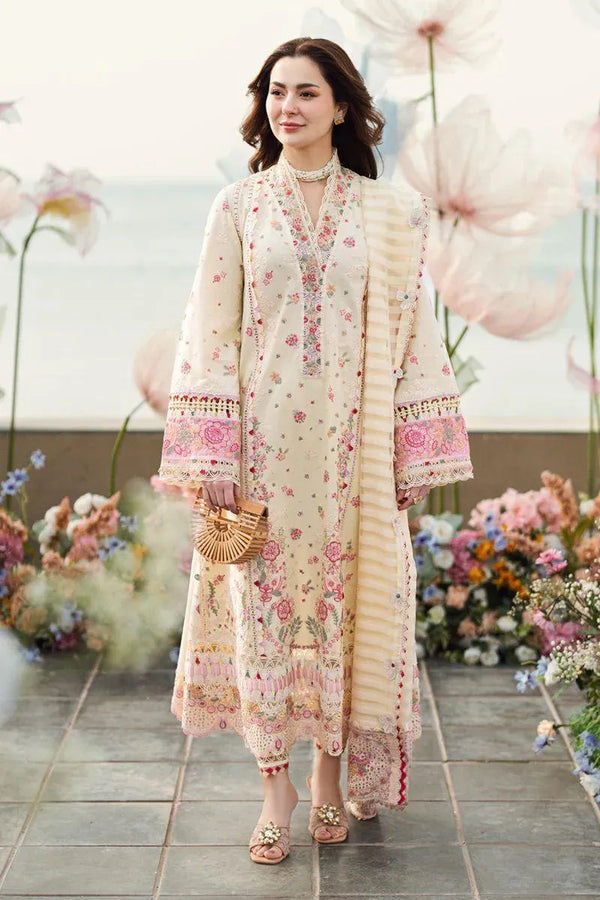 3 Pcs Women's Unstitched Embroidered Suit
